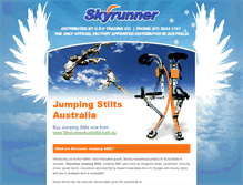 Tablet Screenshot of jumpingstilts.skyrunneraustralia.com.au
